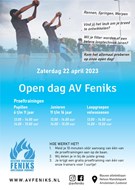 Flyer open dag AV Feniks 22-apr-2023